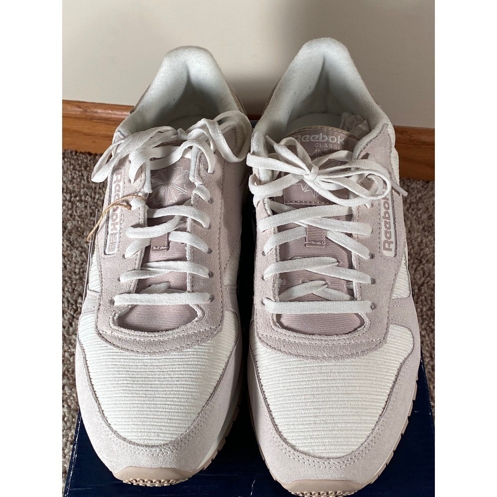 Reebok Classic Leather Running Shoes NIB Women Sz 8 Chalk Mod Beige GY1523 - Picture 8 of 13